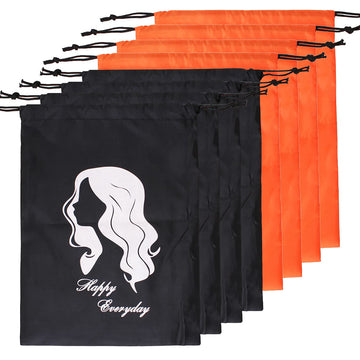 8Pack Ladies Drawstring Hair Storage Bag, Hair Tress, Wig, Hairdressing Tools, Gift Bag And Travel Bag